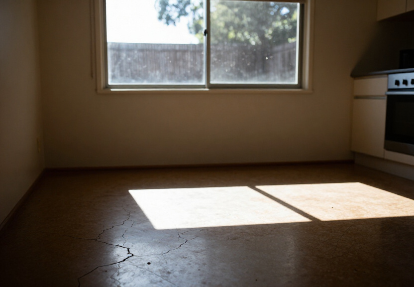Rodent droppings and damage in a Lugarno garage before treatment